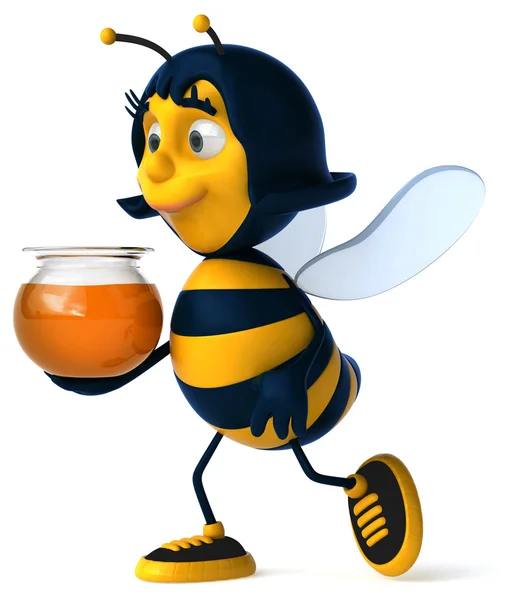 Roliga tecknade bee — Stockfoto