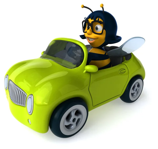 Fun cartoon bee — Stock Photo, Image