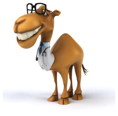 Eğlenceli çizgi film deve