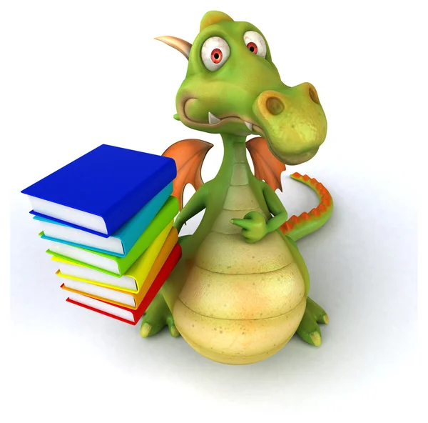 Leuke cartoon dragon — Stockfoto