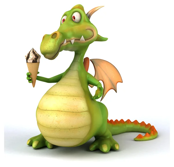 Fun cartoon dragon — Stock Photo, Image