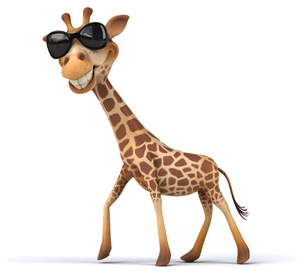 Fun cartoon giraffe — Stock Photo, Image