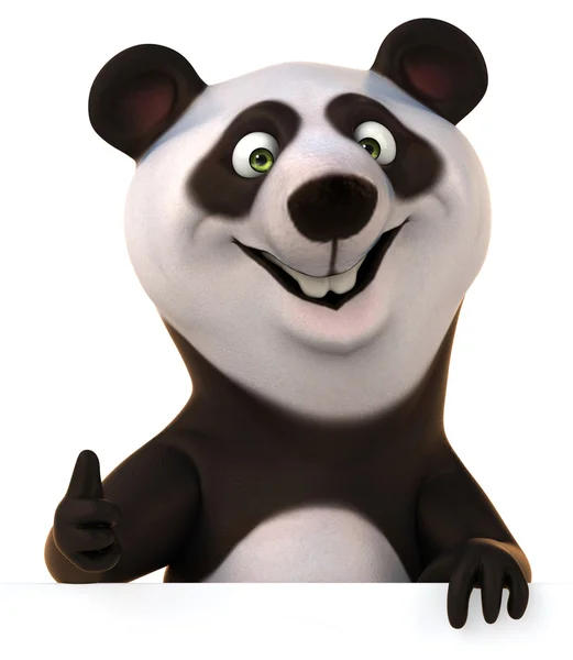 Divertente cartone animato panda — Foto Stock