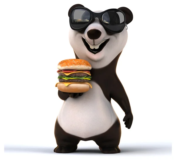 Fun cartoon panda — Stock Photo, Image