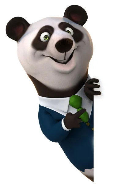 Roliga tecknade panda — Stockfoto