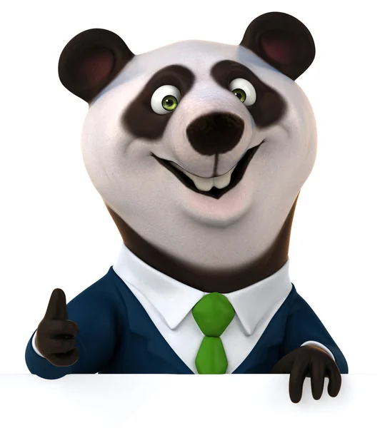 Leuke cartoon panda — Stockfoto