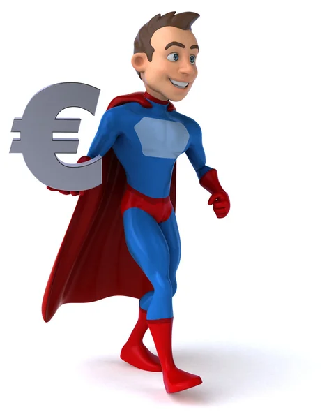 Fun cartoon superhero — Stock Photo, Image