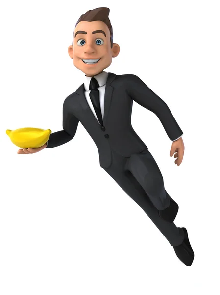 Fun cartoon businessman — Stock Photo, Image