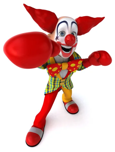 Fun cartoon clown — Stock Photo, Image