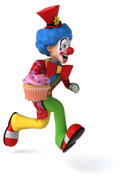 Roliga tecknade clown — Stockfoto