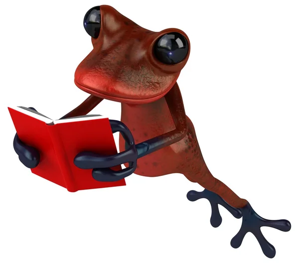 Fun cartoon frog — Stock Photo, Image