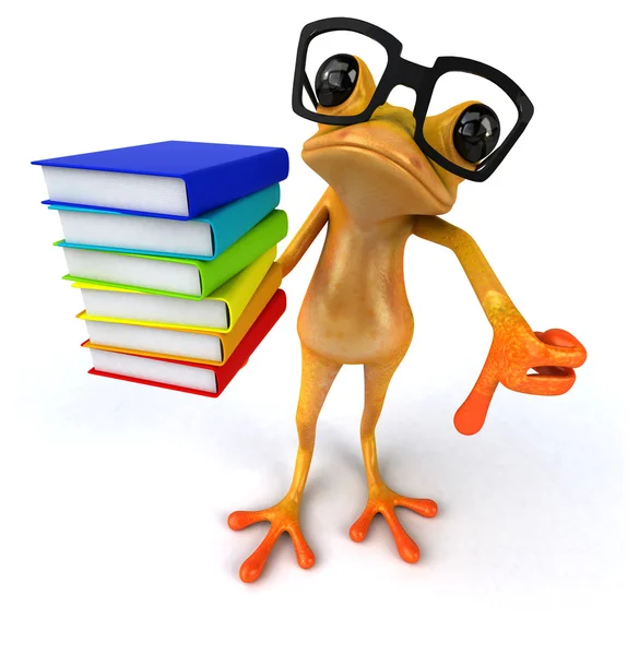 Fun cartoon frog — Stock Photo, Image