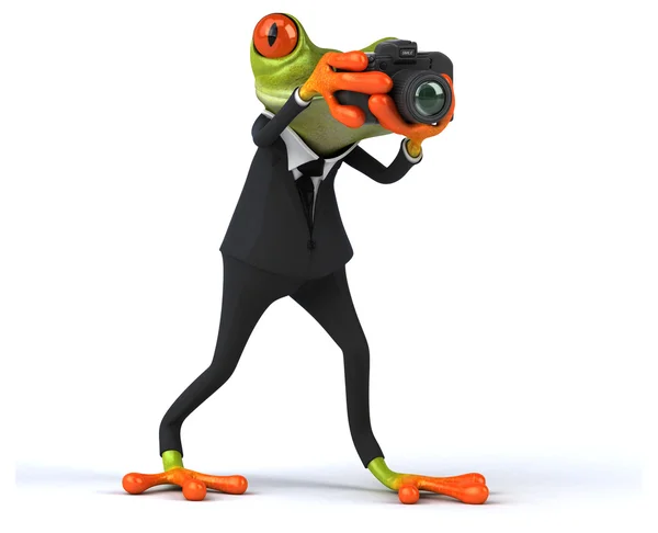 Fun cartoon frog — Stock Photo, Image