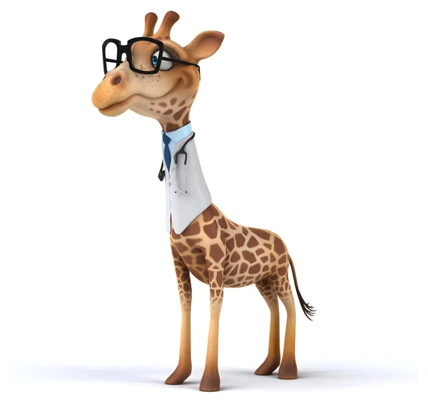 Girafe de dessin animé amusant — Photo