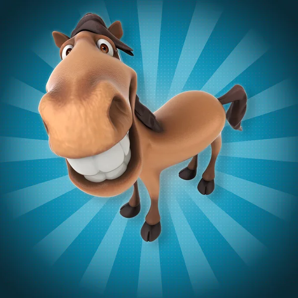 Fun cartoon horse — Stock Photo, Image