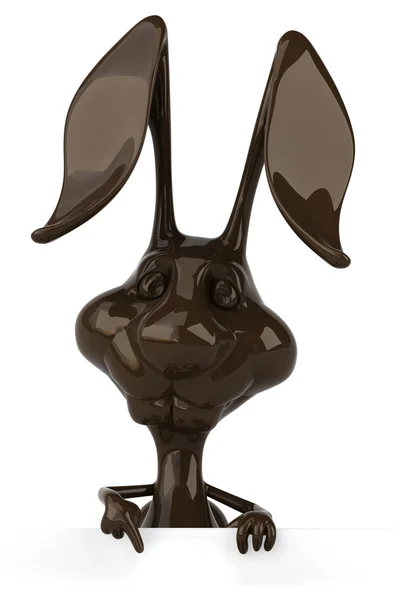 Lapin chocolat amusant — Photo