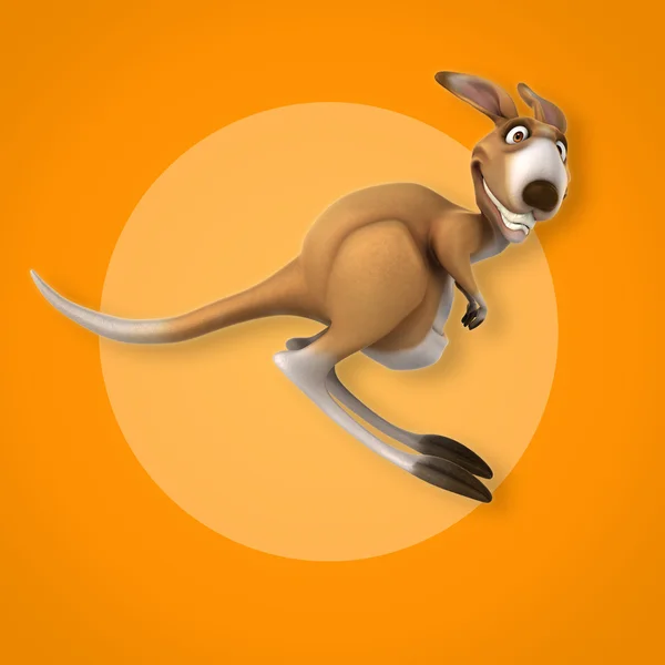 Fun cartoon kangaroo — Stock Photo, Image