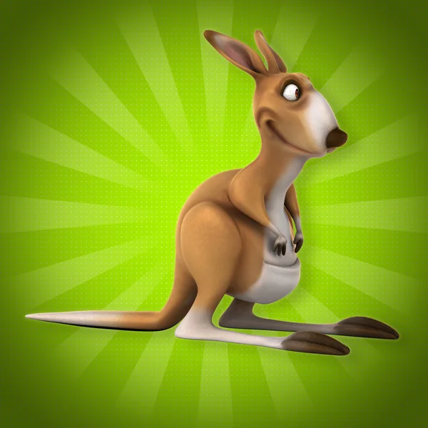 Fun cartoon kangaroo — Stock Photo, Image