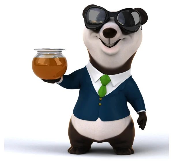 Leuke cartoon panda — Stockfoto