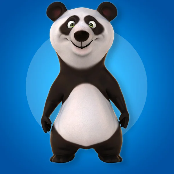 Roliga tecknade panda — Stockfoto