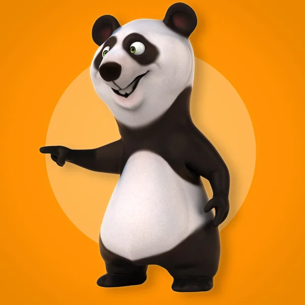 Divertente cartone animato panda — Foto Stock