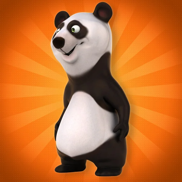 Roliga tecknade panda — Stockfoto