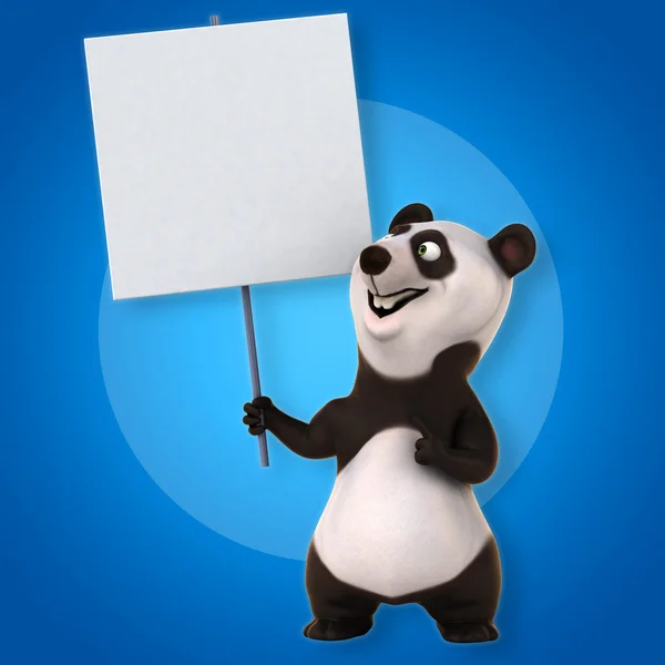 Divertente cartone animato panda — Foto Stock