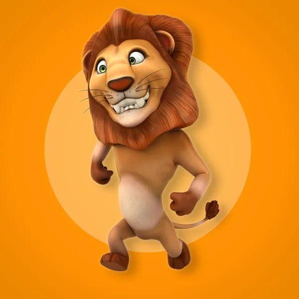 Divertente cartone animato leone — Foto Stock