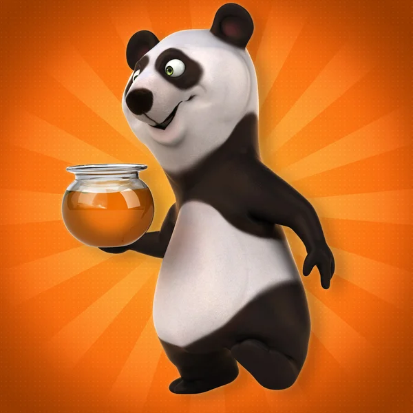 Fun cartoon panda — Stock Photo, Image