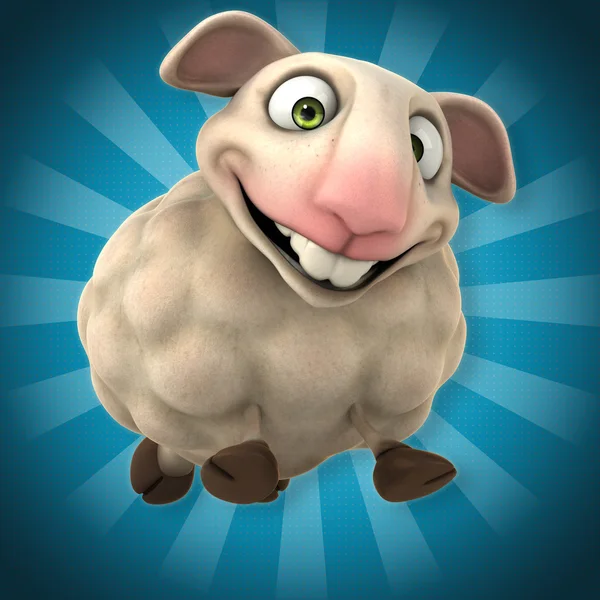 Divertente cartone animato pecore — Foto Stock