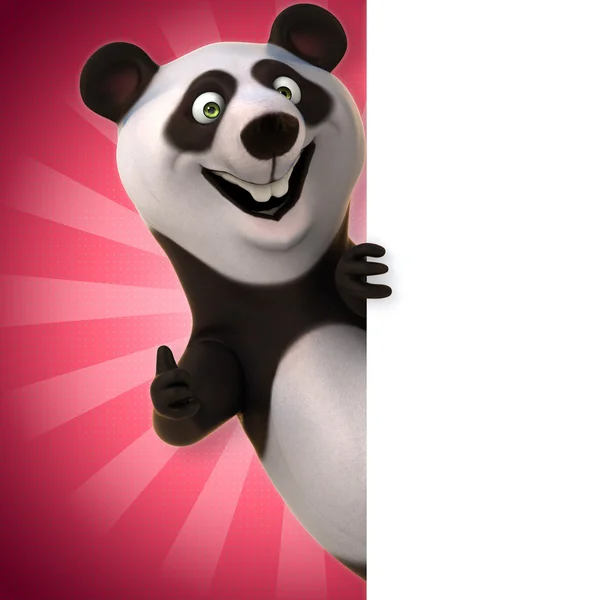 Divertido panda de dibujos animados — Foto de Stock