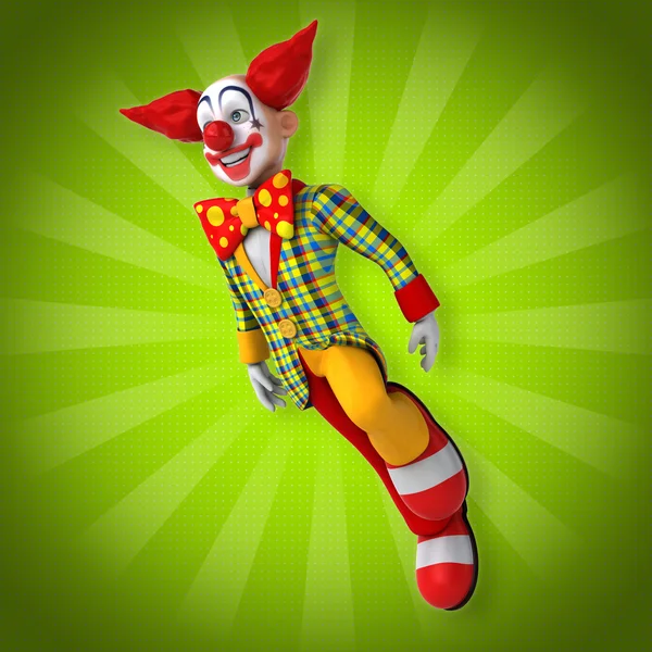 Spaß Cartoon Clown — Stockfoto