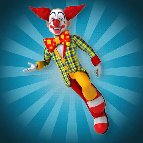 Leuke cartoon clown — Stockfoto