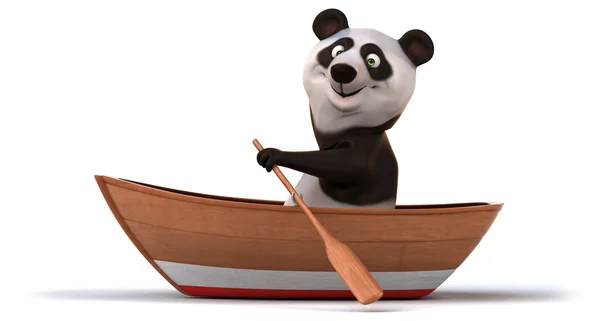 Divertido panda dos desenhos animados — Fotografia de Stock