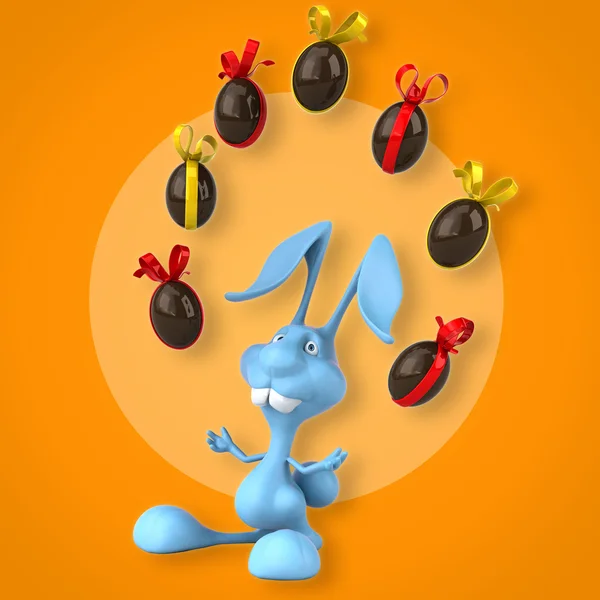 Fun cartoon rabbit — Stock Photo, Image