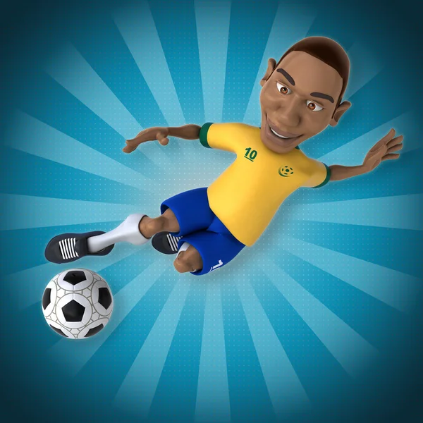 Jugador de fútbol de dibujos animados — Foto de Stock