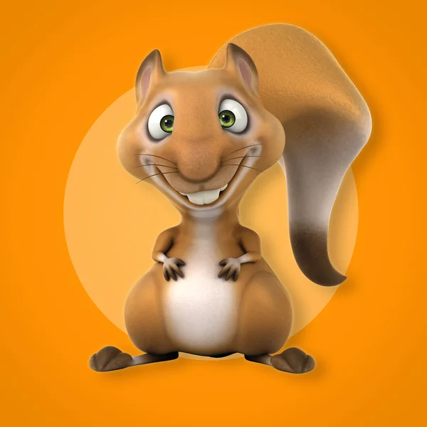 Spaß Cartoon Eichhörnchen — Stockfoto