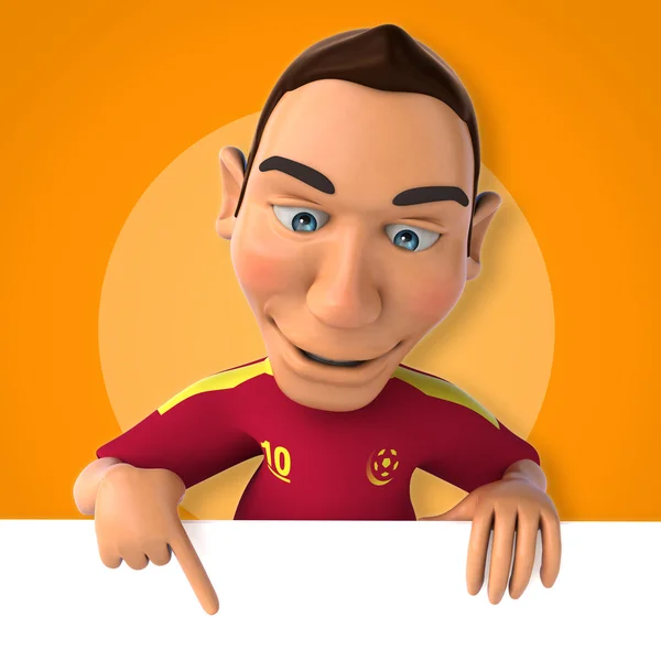 Cartoon Football player — Stock Photo, Image