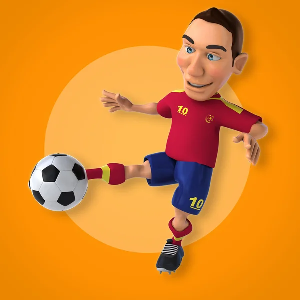 Cartoon Football player — Stock Photo, Image