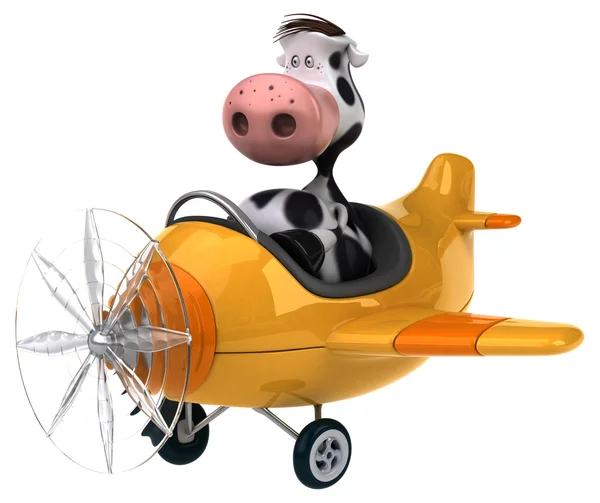 Fun cartoon cow — Stock Photo, Image