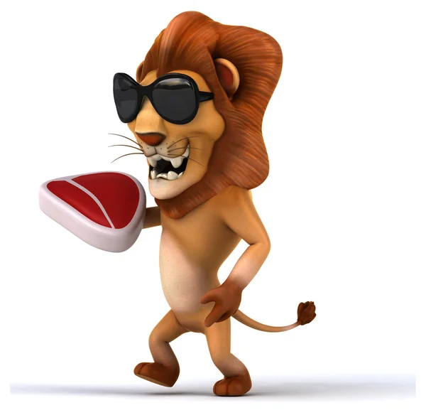 Fun cartoon lion — Stock Photo, Image