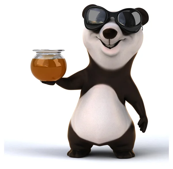 Spaß Cartoon Panda — Stockfoto