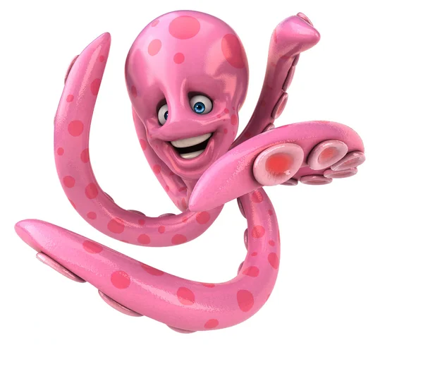 Fun cartoon octopus — Stock Photo, Image