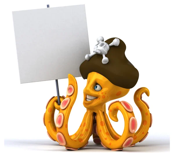 Leuke cartoon octopus — Stockfoto