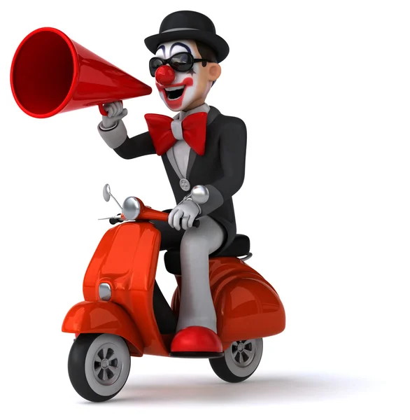 Fun cartoon clown — Stock Photo, Image