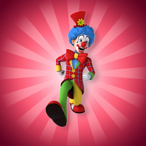 Leuke cartoon clown — Stockfoto