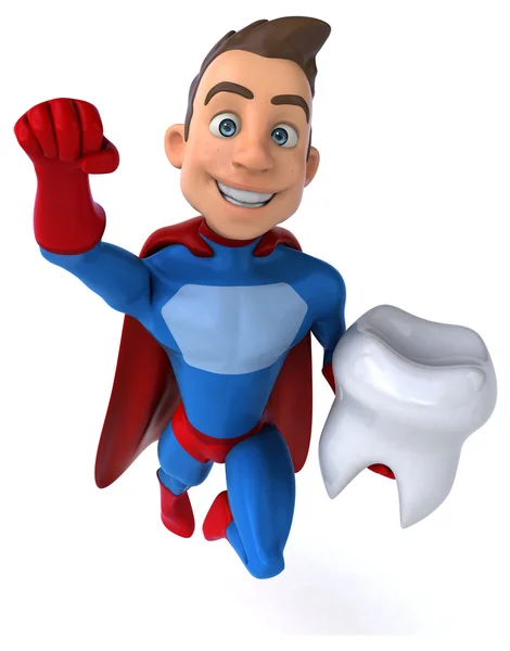 Fun cartoon superhero — Stock Photo, Image