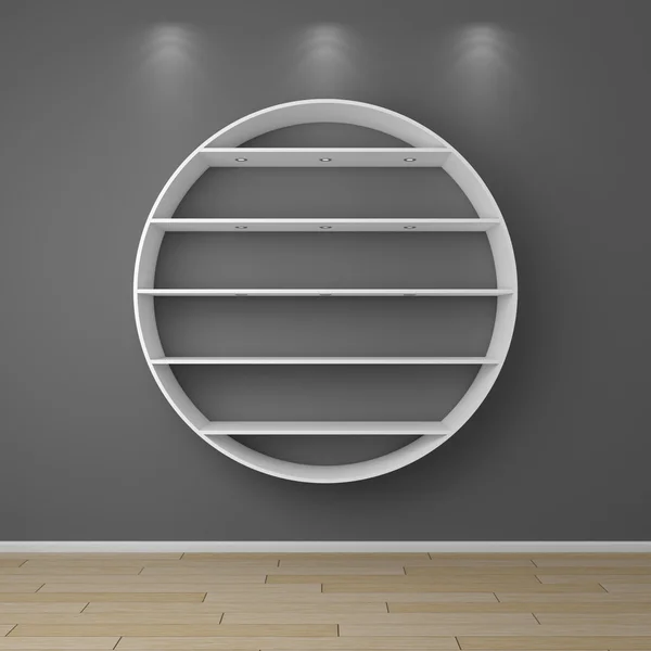 3d rendered modern shelves. — Stock Photo, Image