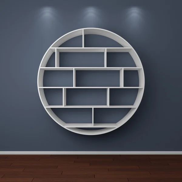 3d rendered modern shelves. — Stock Photo, Image