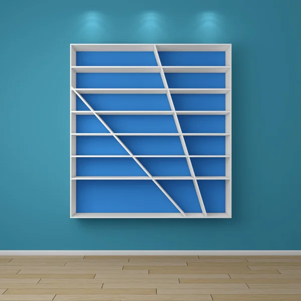 3d rendered modern shelves. — Stock Photo, Image